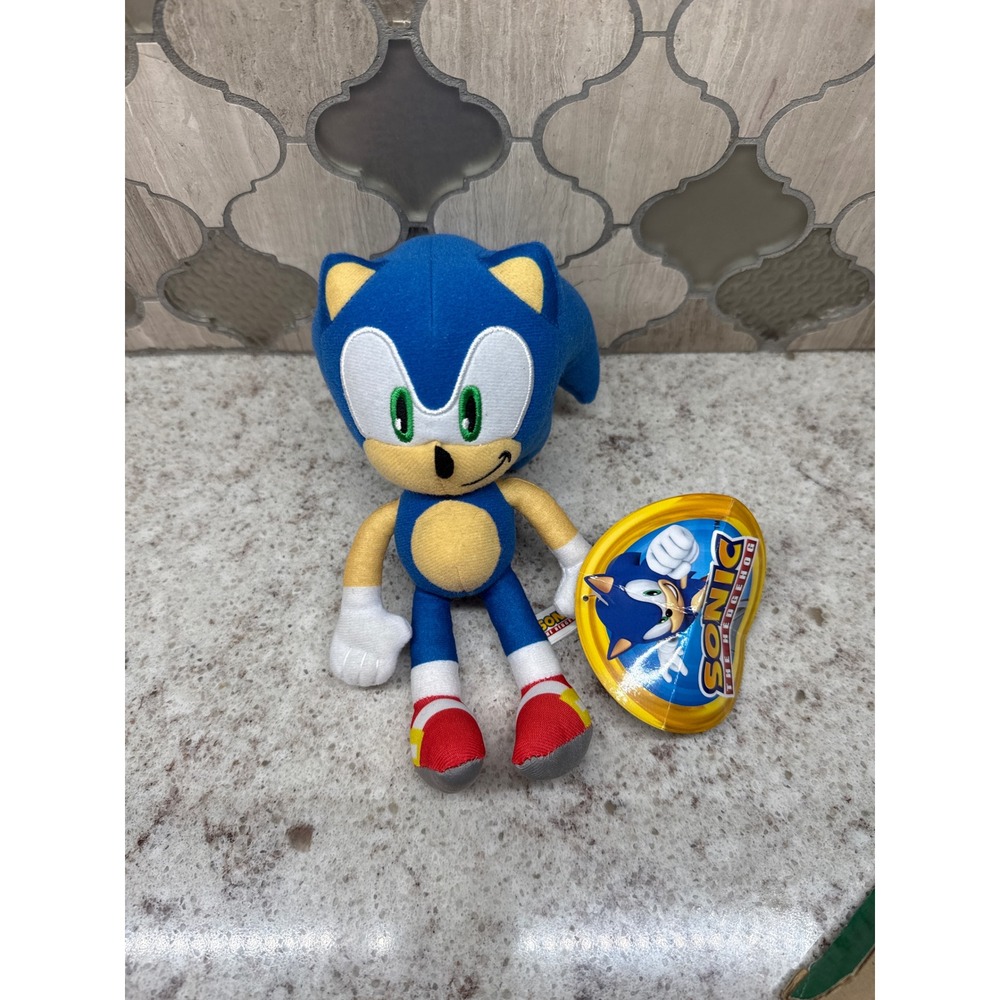 Sonic the Hedgehog Plush Kellytoy Blue Sega Stuffed Animal Toy 2024 NWT